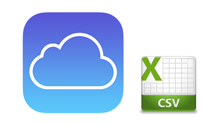 iCloud to CSV